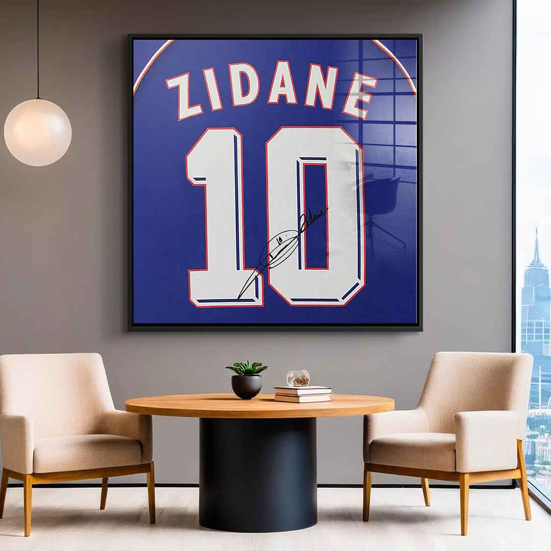 Zidane - Quadrat Edition - Acrylglas