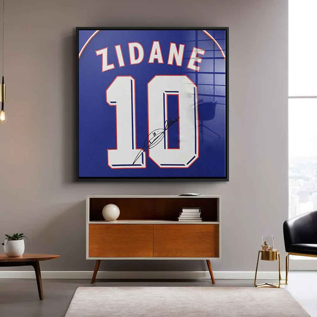 Zidane - Quadrat Edition - Acrylglas