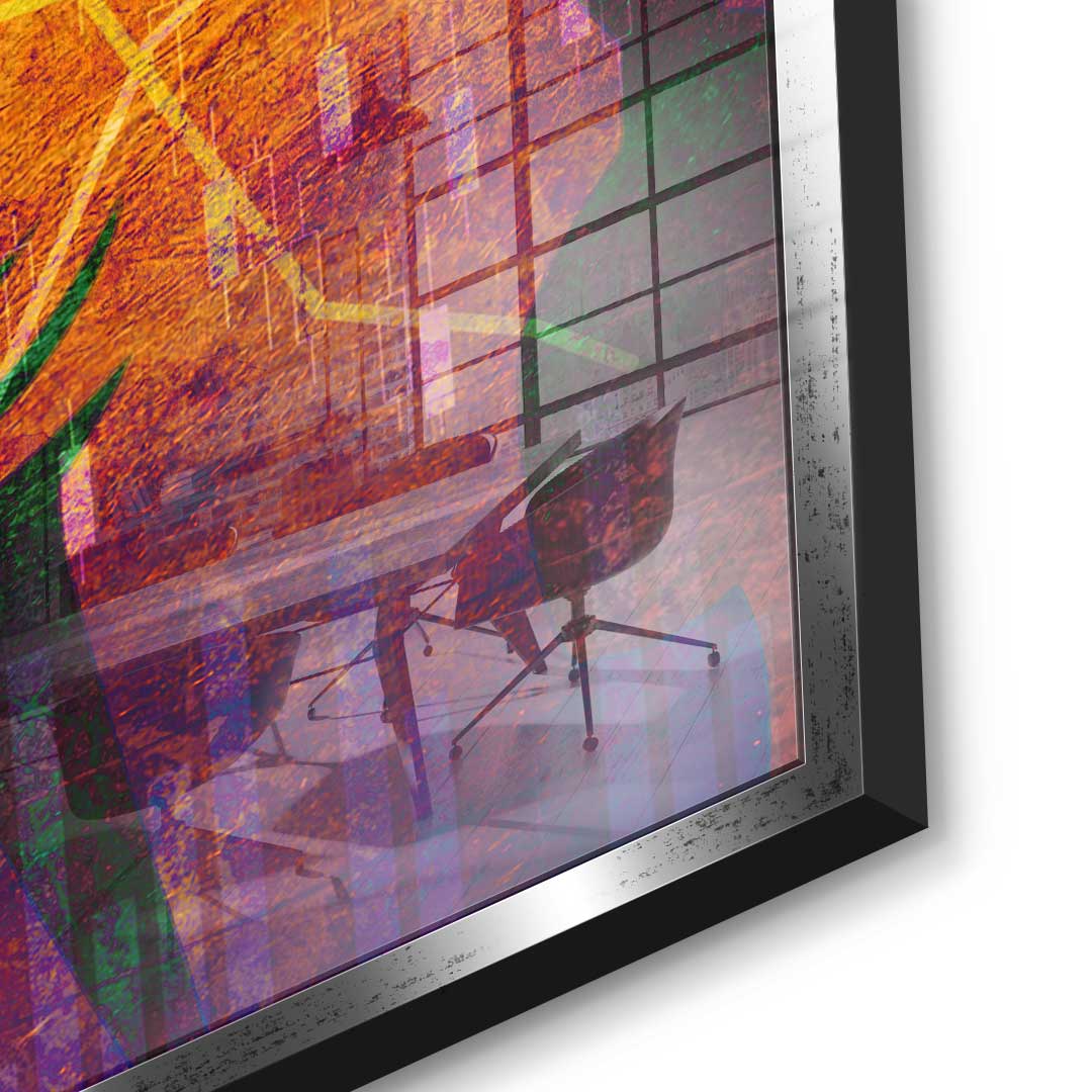 Abstract Stock Market - Acrylglas