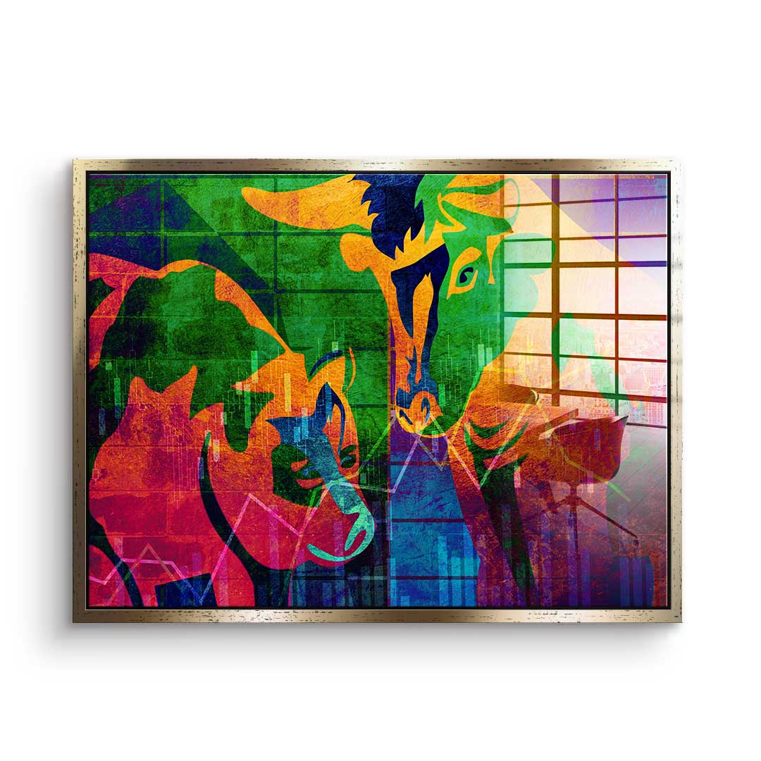 Abstract Stock Market - Acrylglas