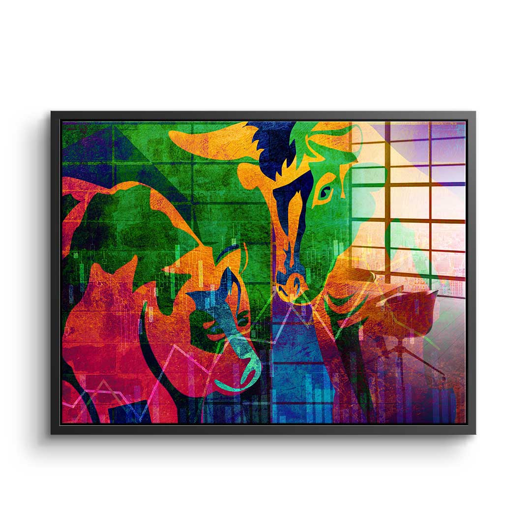 Abstract Stock Market - Acrylglas