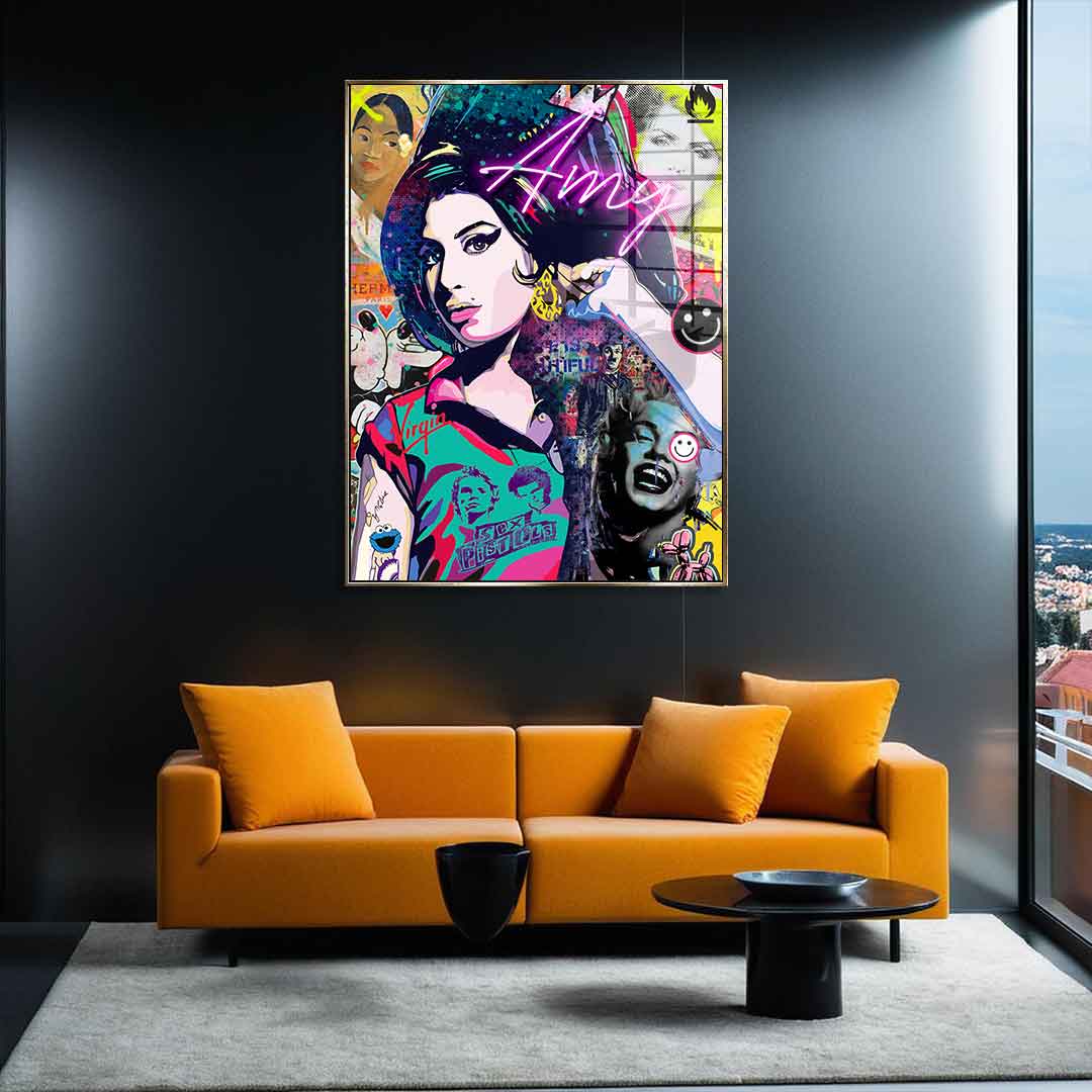 Amy Winehouse - Acrylic glass