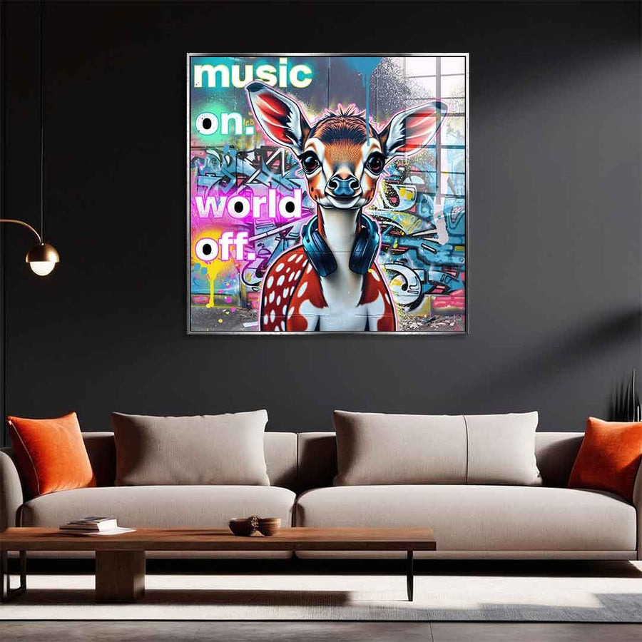 Bambi Music On - Acrylglas