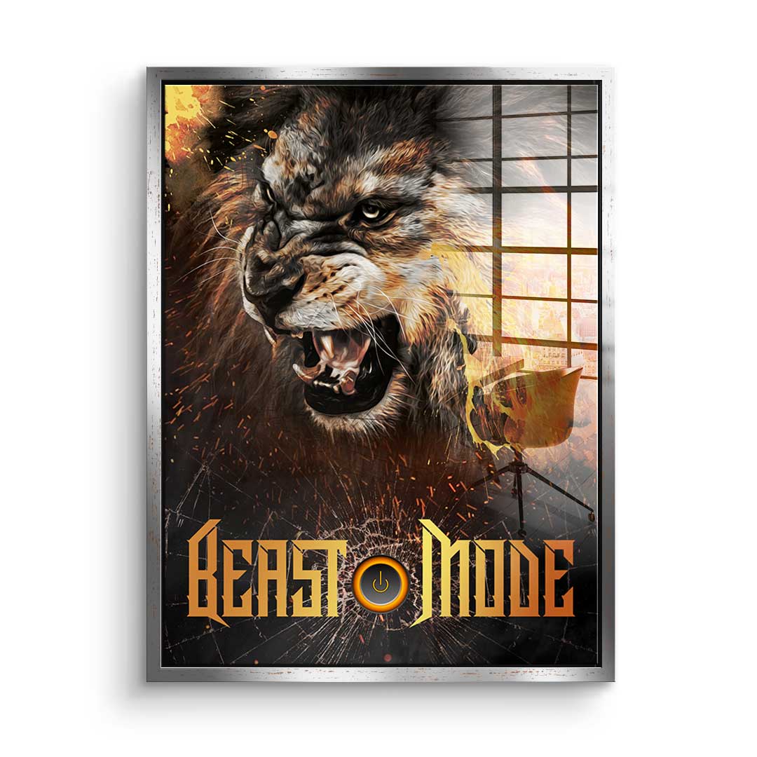 Beast Mode Lion - Acrylic glass