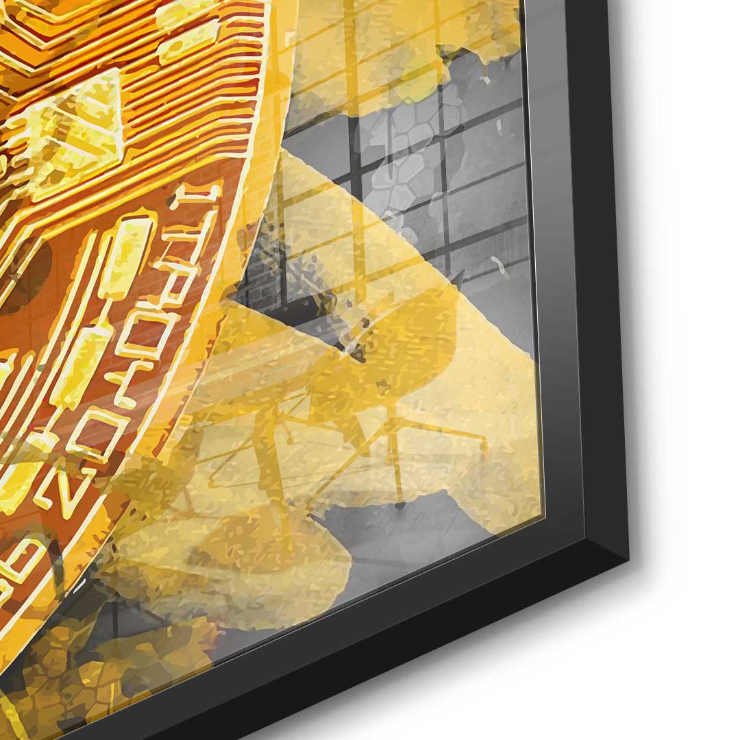 Painting Bitcoin - Acrylglas