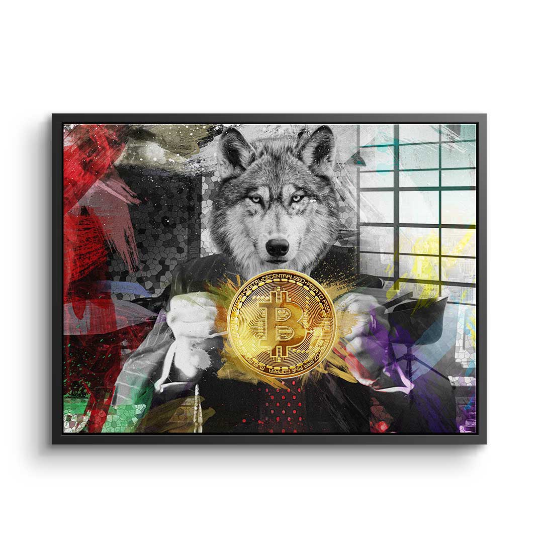 Bitcoin Wolf - Acrylic glass