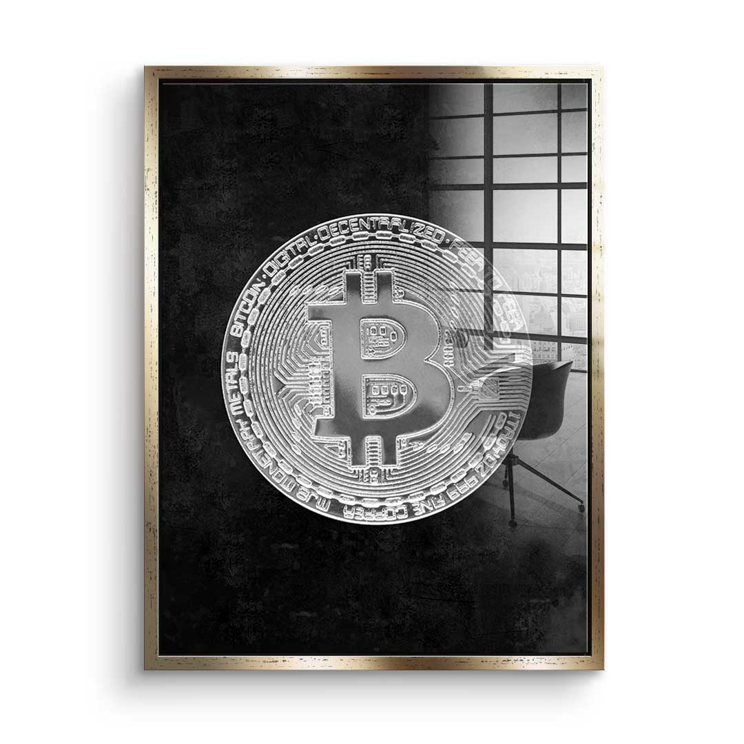 Black Bitcoin - Acrylic glass
