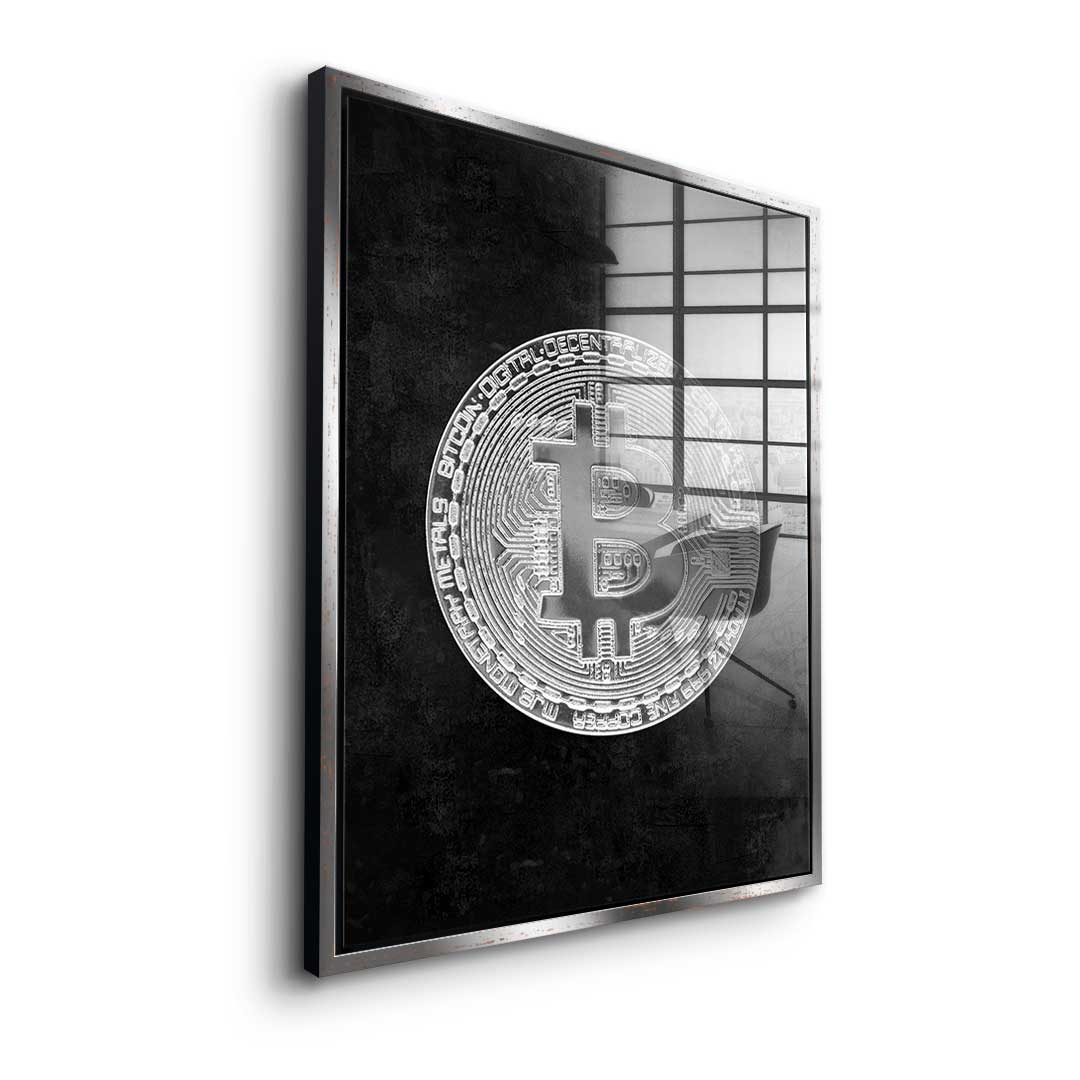 Black Bitcoin - Acrylic glass