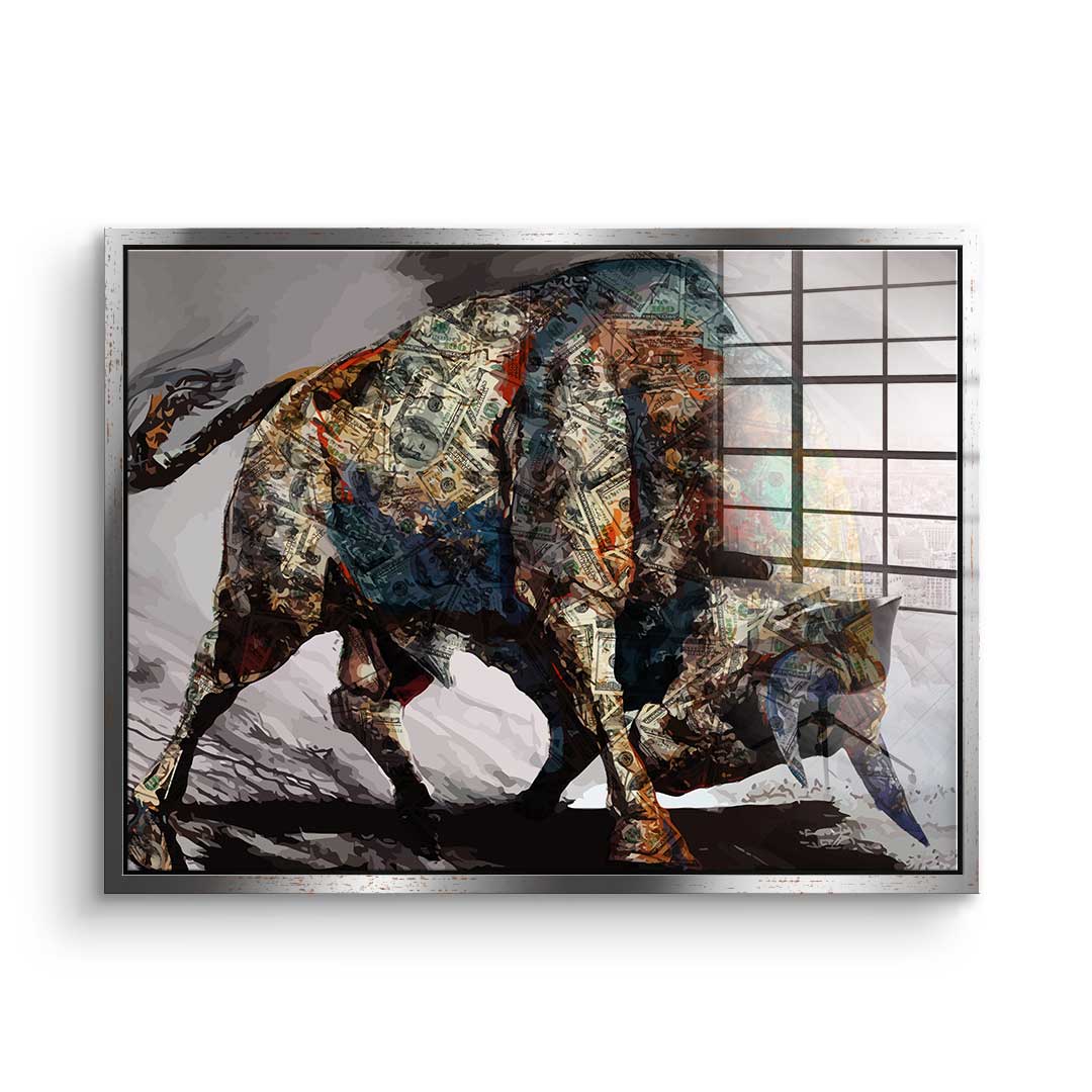 Money Bull - Acrylglas