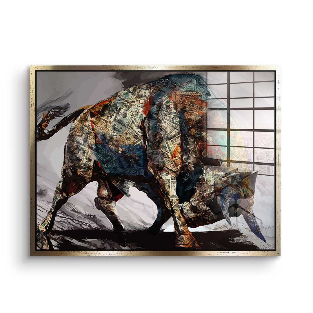 Money Bull - Acrylglas
