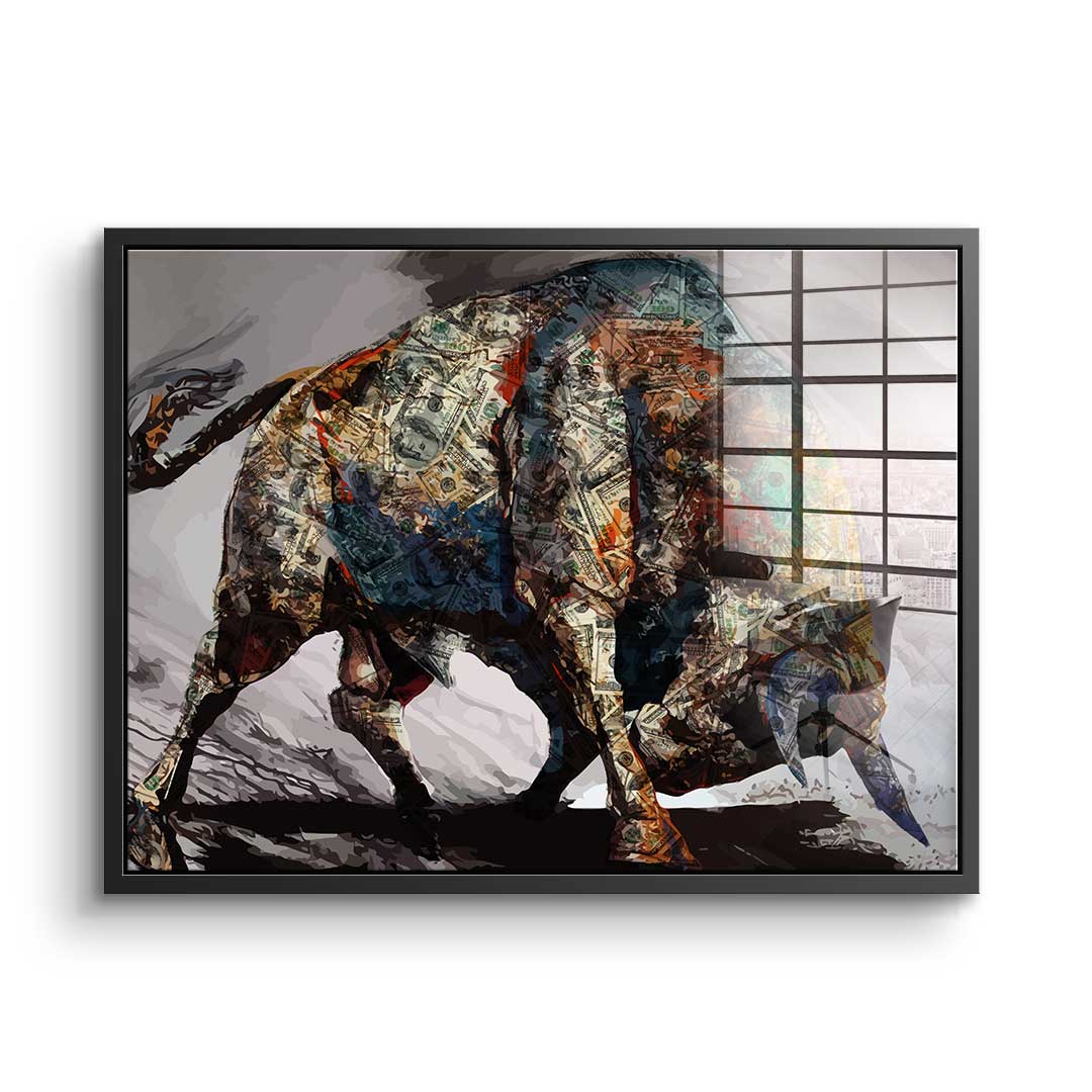 Money Bull - Acrylglas