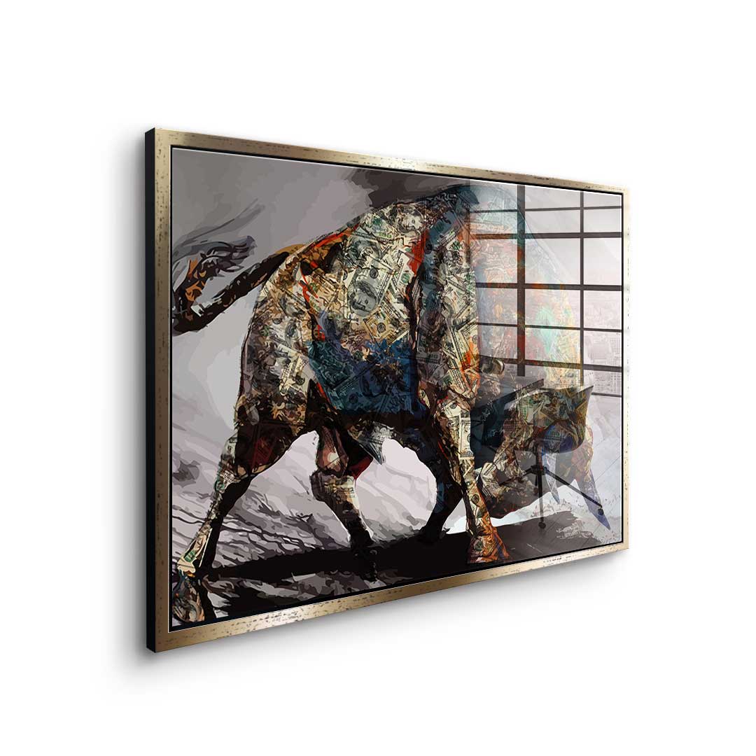 Money Bull - Acrylglas