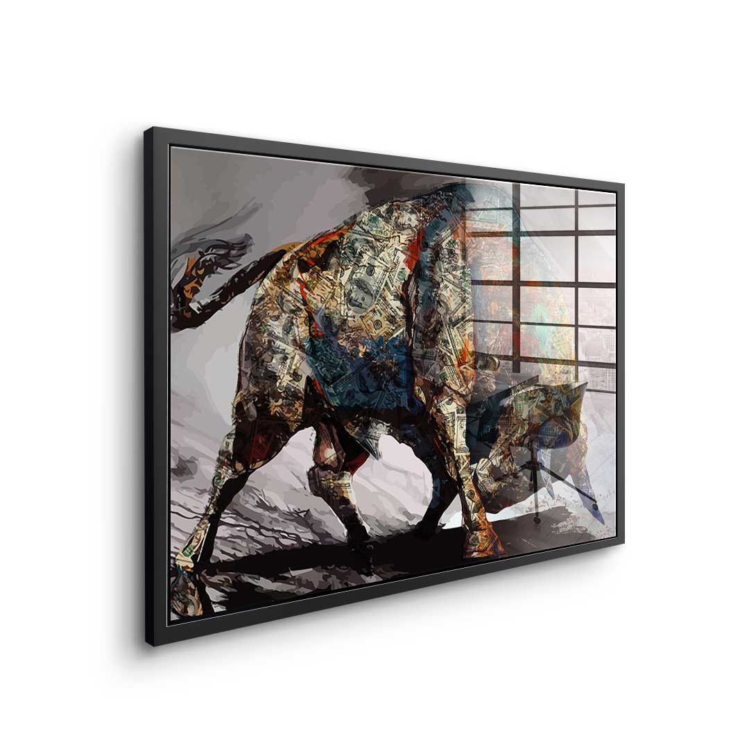 Money Bull - Acrylglas