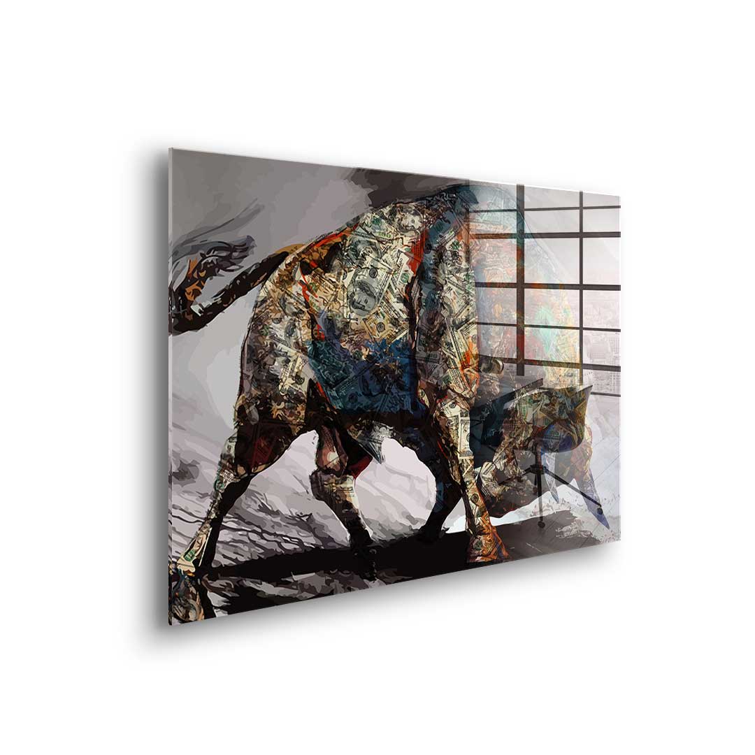 Money Bull - Acrylglas
