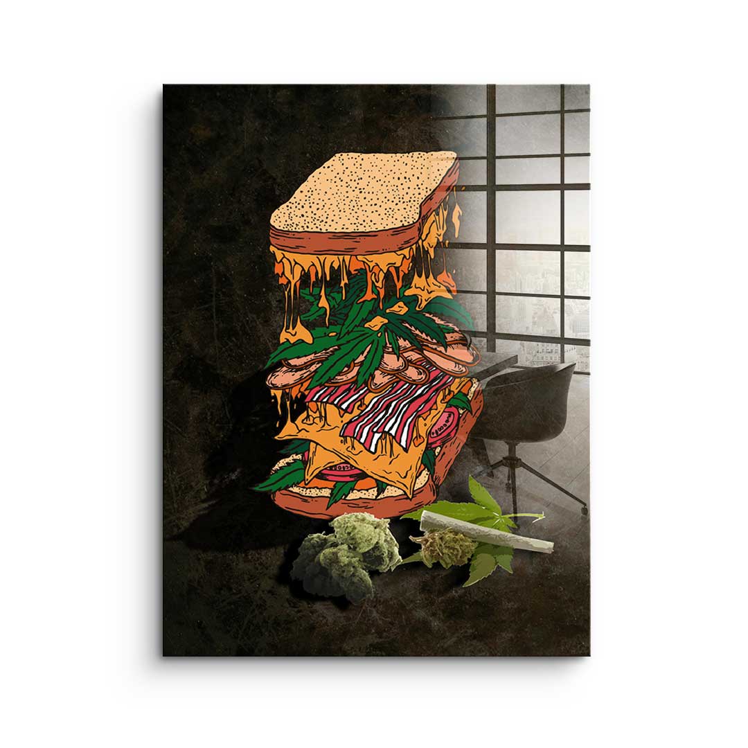 Cannabis Sandwich - Acrylic glass