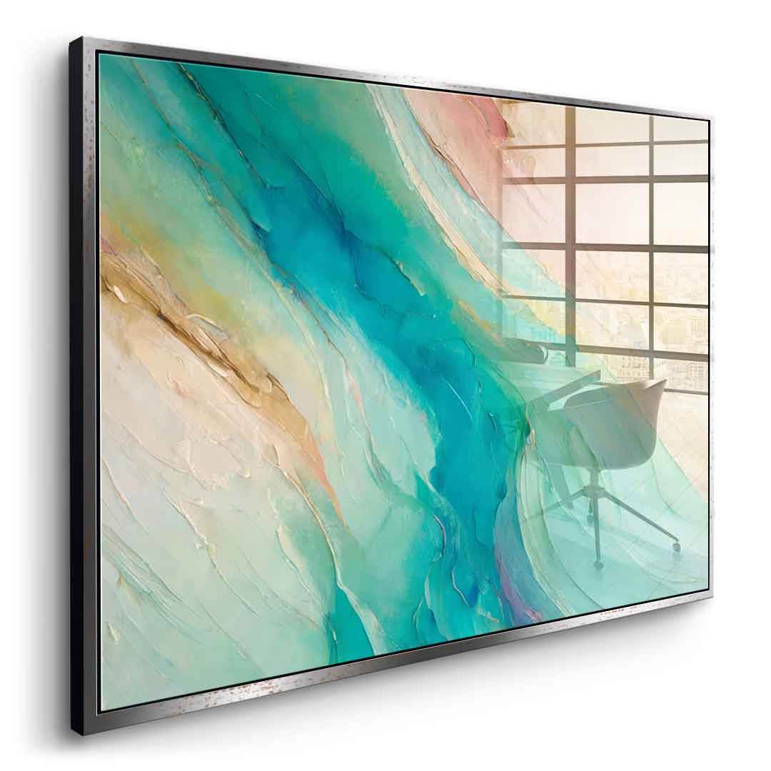 Dreamy Ocean Currents - acrylic glass