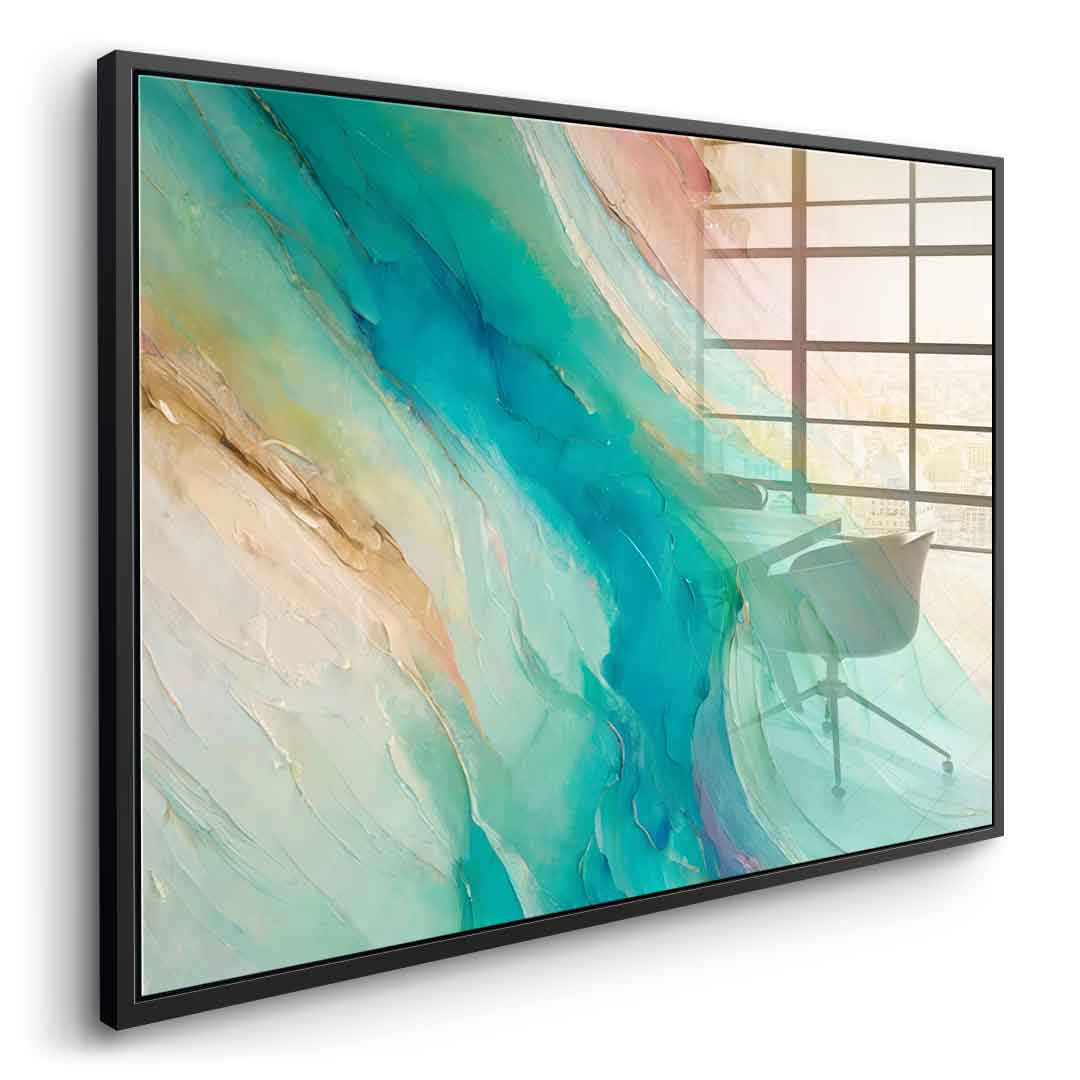Dreamy Ocean Currents - acrylic glass