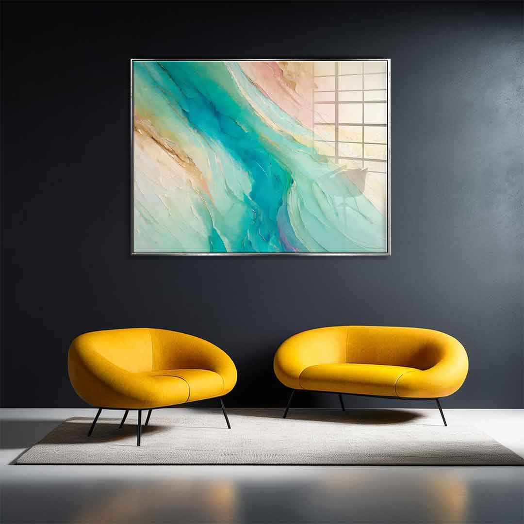 Dreamy Ocean Currents - acrylic glass