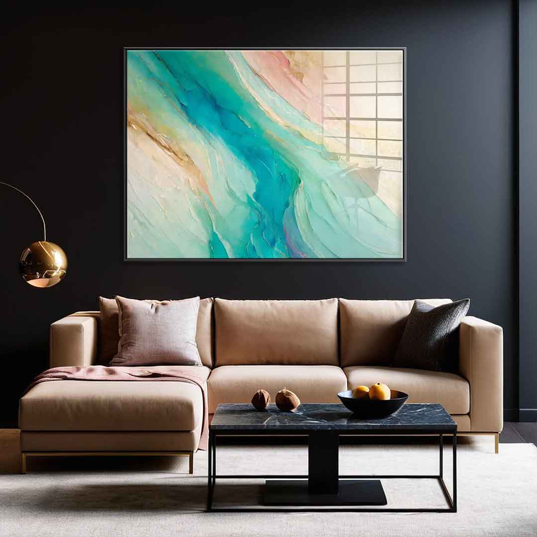 Dreamy Ocean Currents - acrylic glass