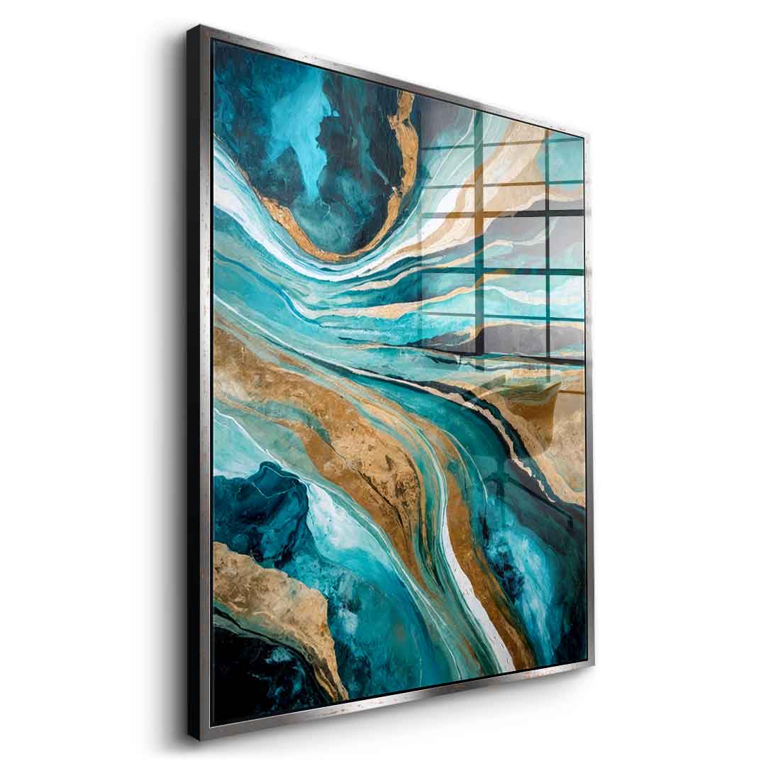 Flowing Through Time - Acrylglas