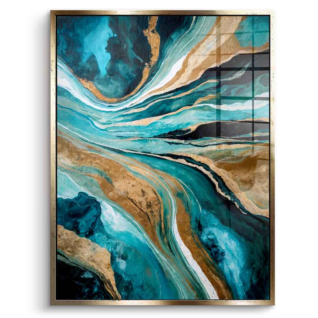Flowing Through Time - Acrylglas