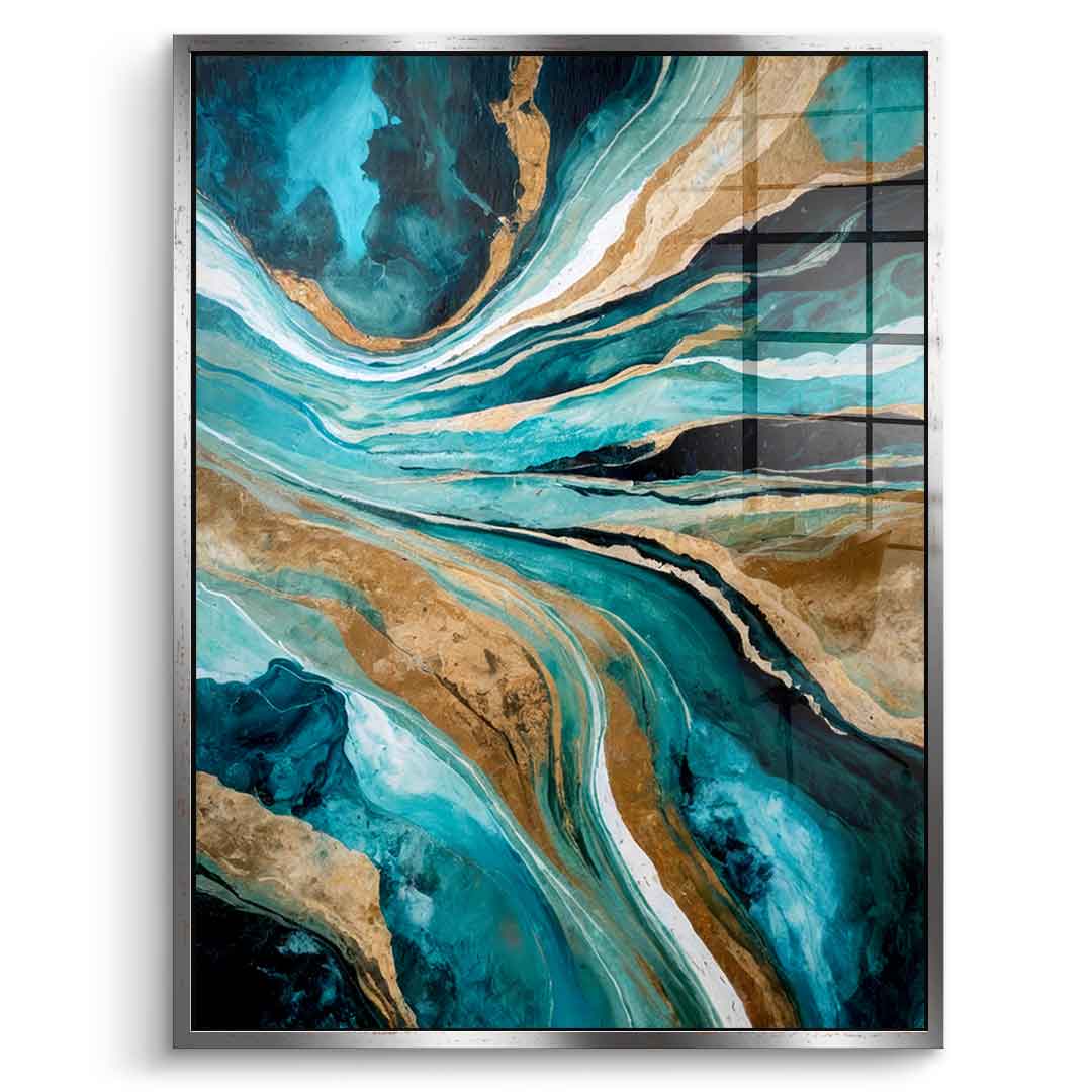Flowing Through Time - Acrylglas