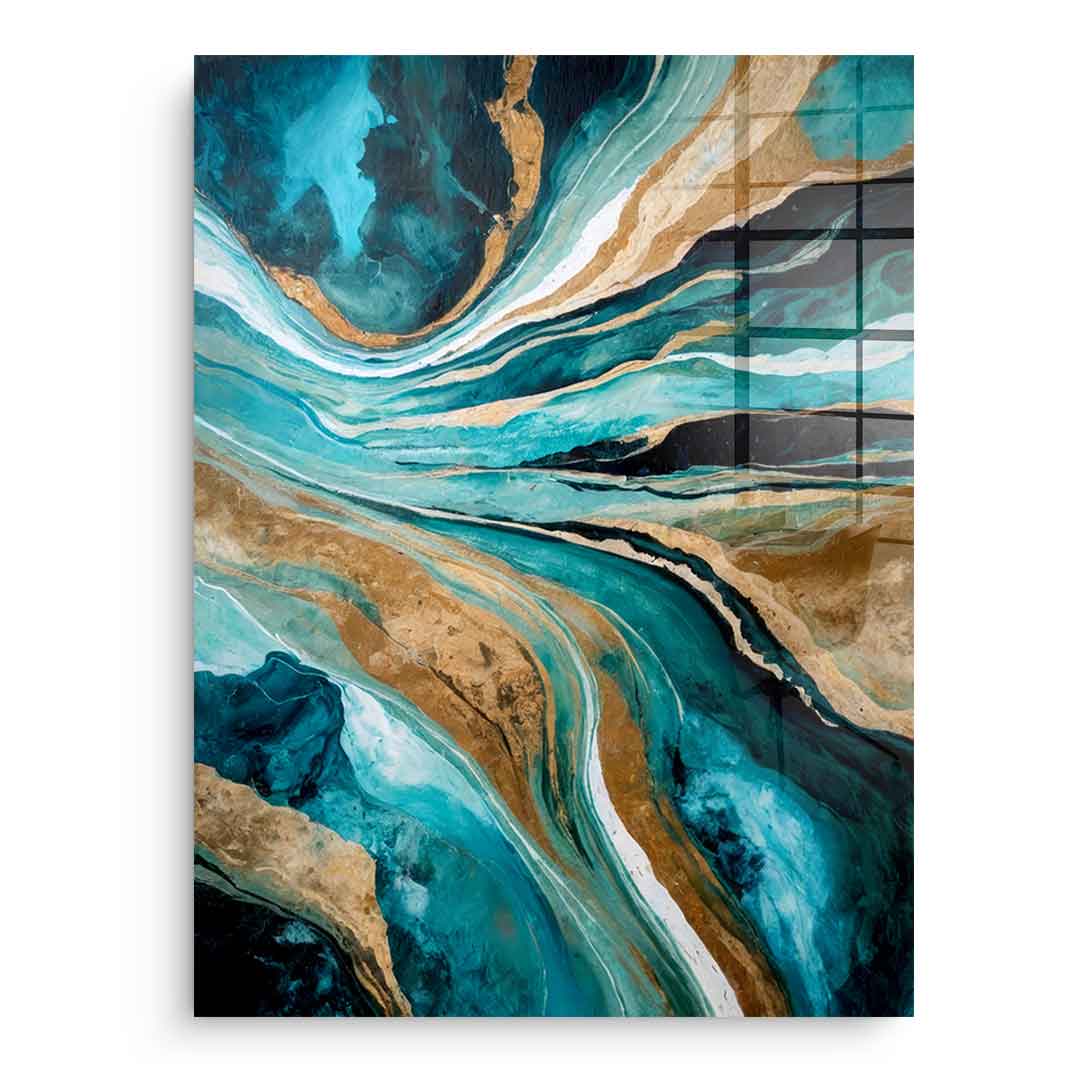 Flowing Through Time - Acrylglas