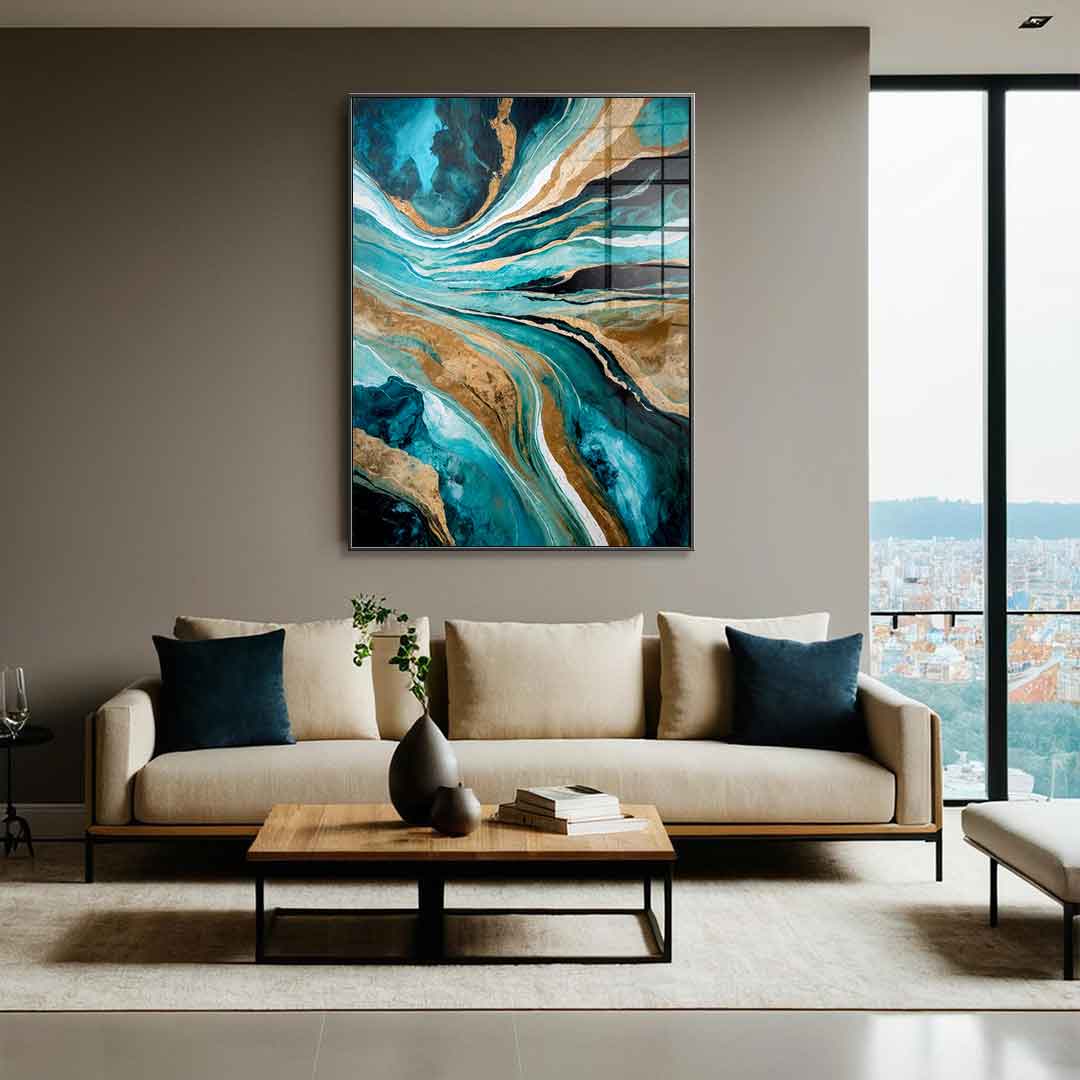 Flowing Through Time - Acrylglas