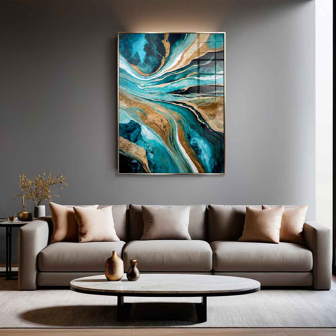 Flowing Through Time - Acrylglas