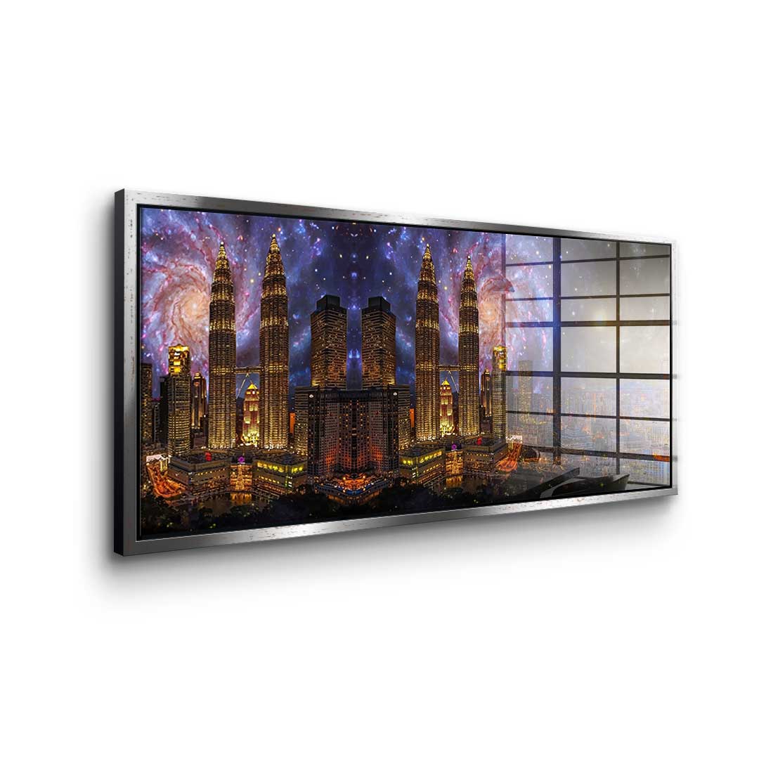 Stadt der Galaxy - Acrylglas