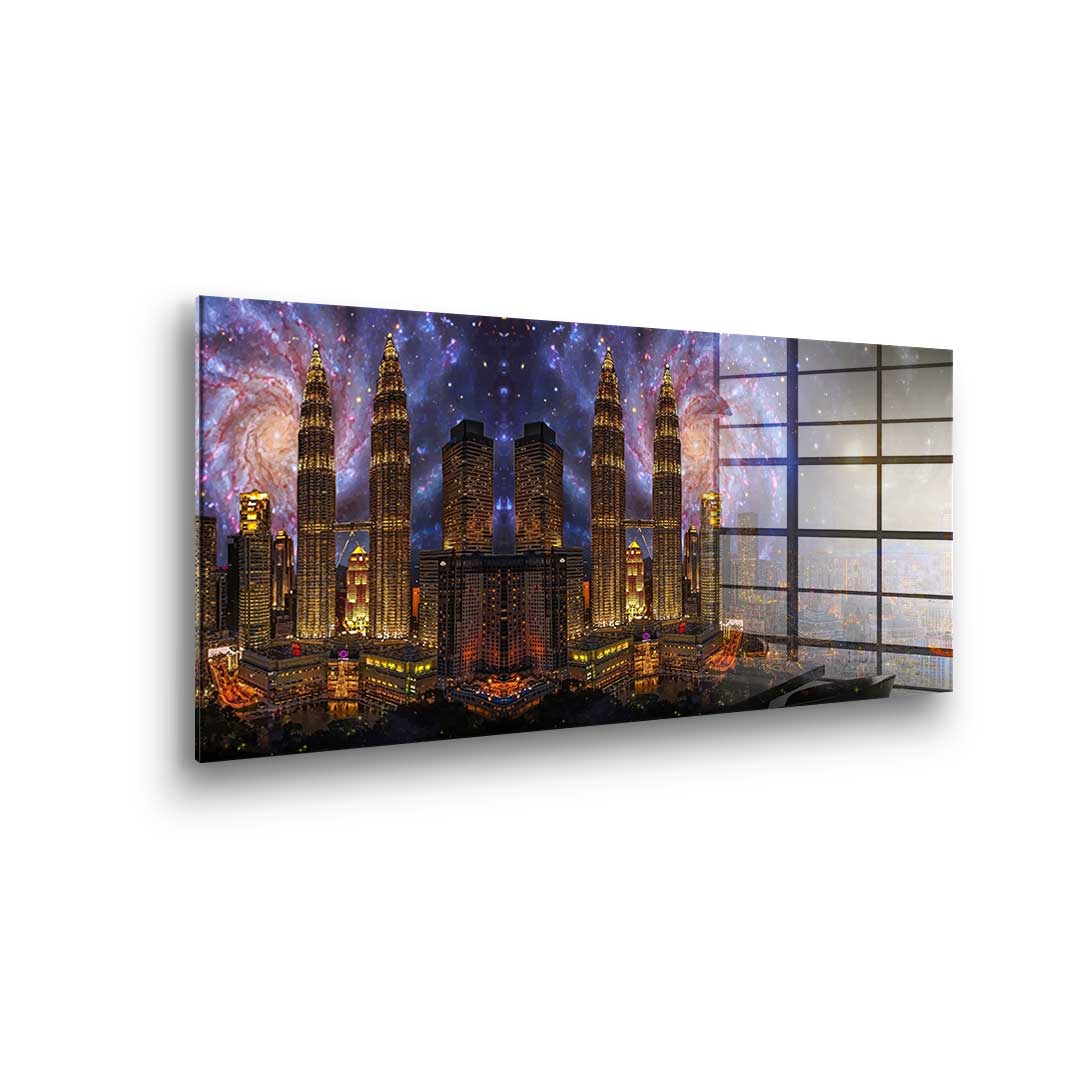 Stadt der Galaxy - Acrylglas