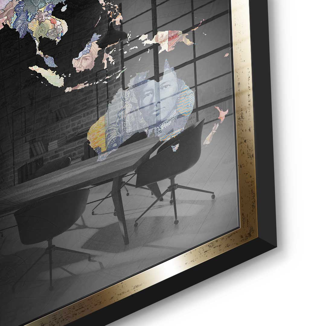 Money rules the world - Black Edition - Acrylic glass