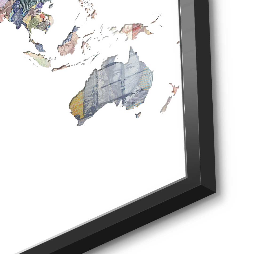 Money rules the world - White Edition - Acrylic glass