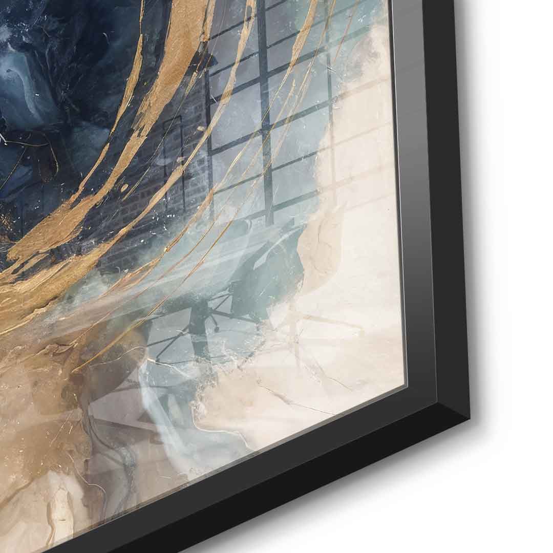 Golden Vortex - Acrylic glass