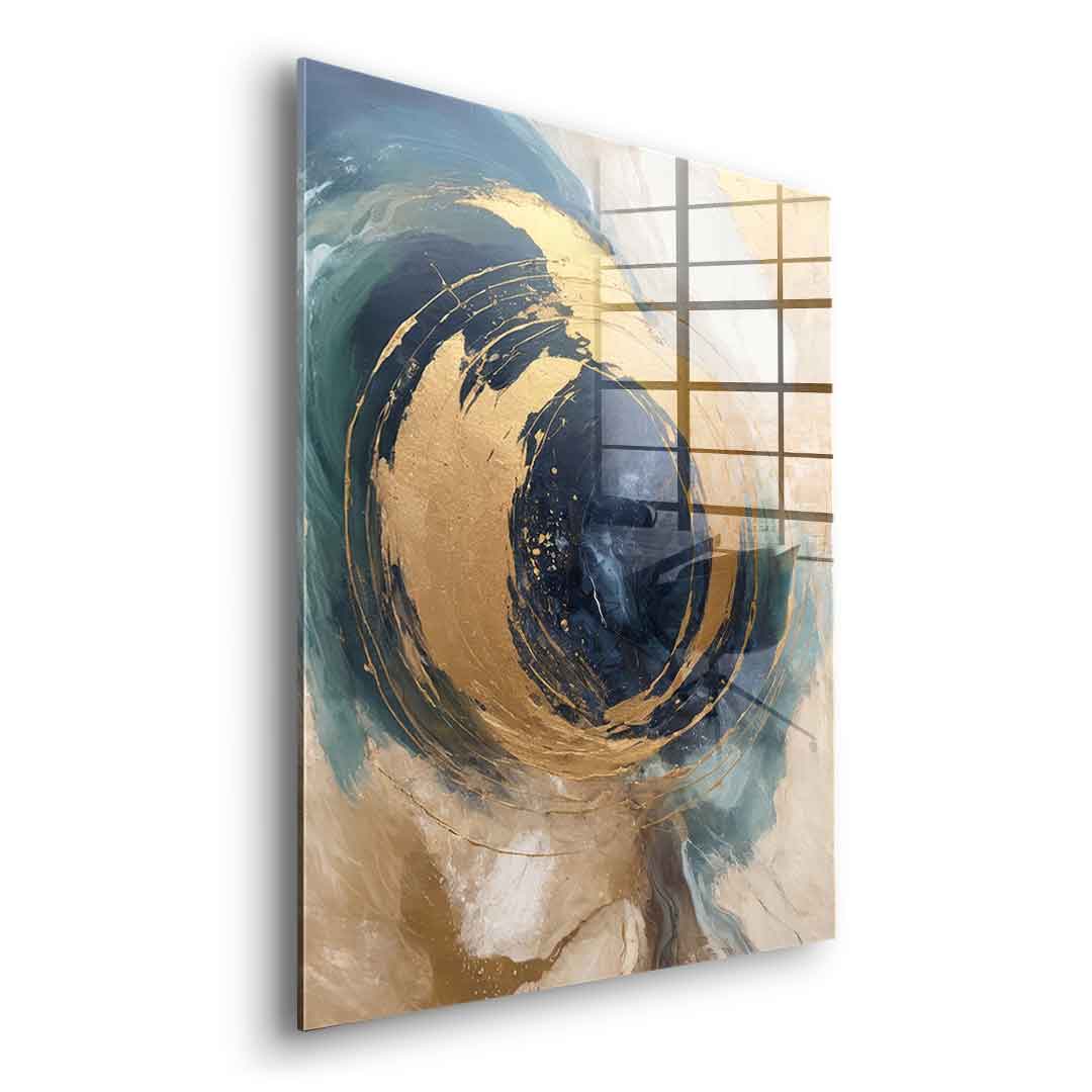 Golden Vortex - Acrylic glass