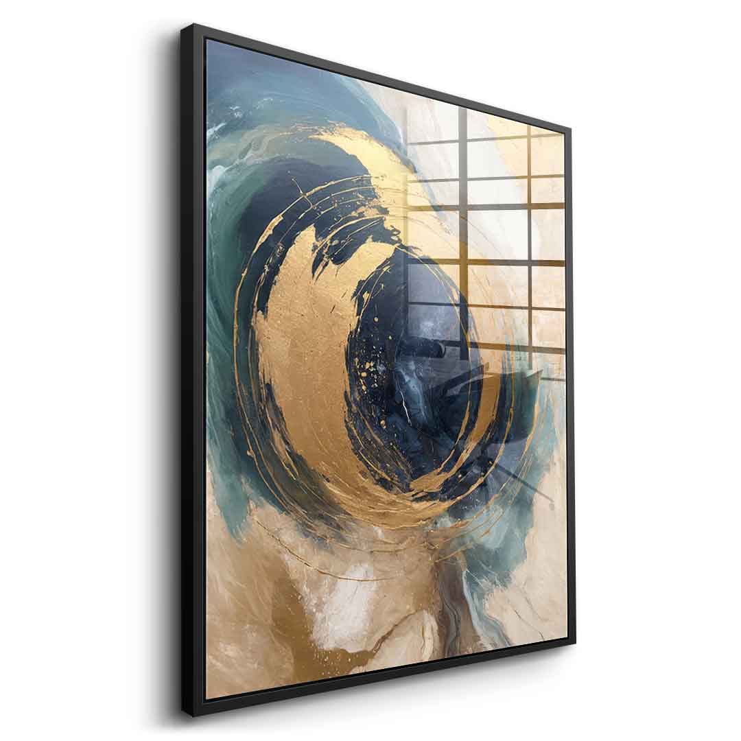 Golden Vortex - Acrylic glass