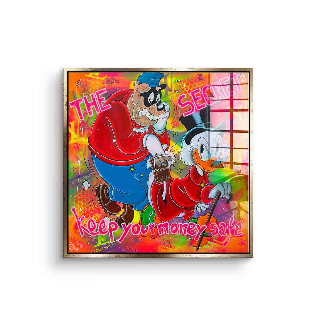 Keep your money safe - acrylic glass