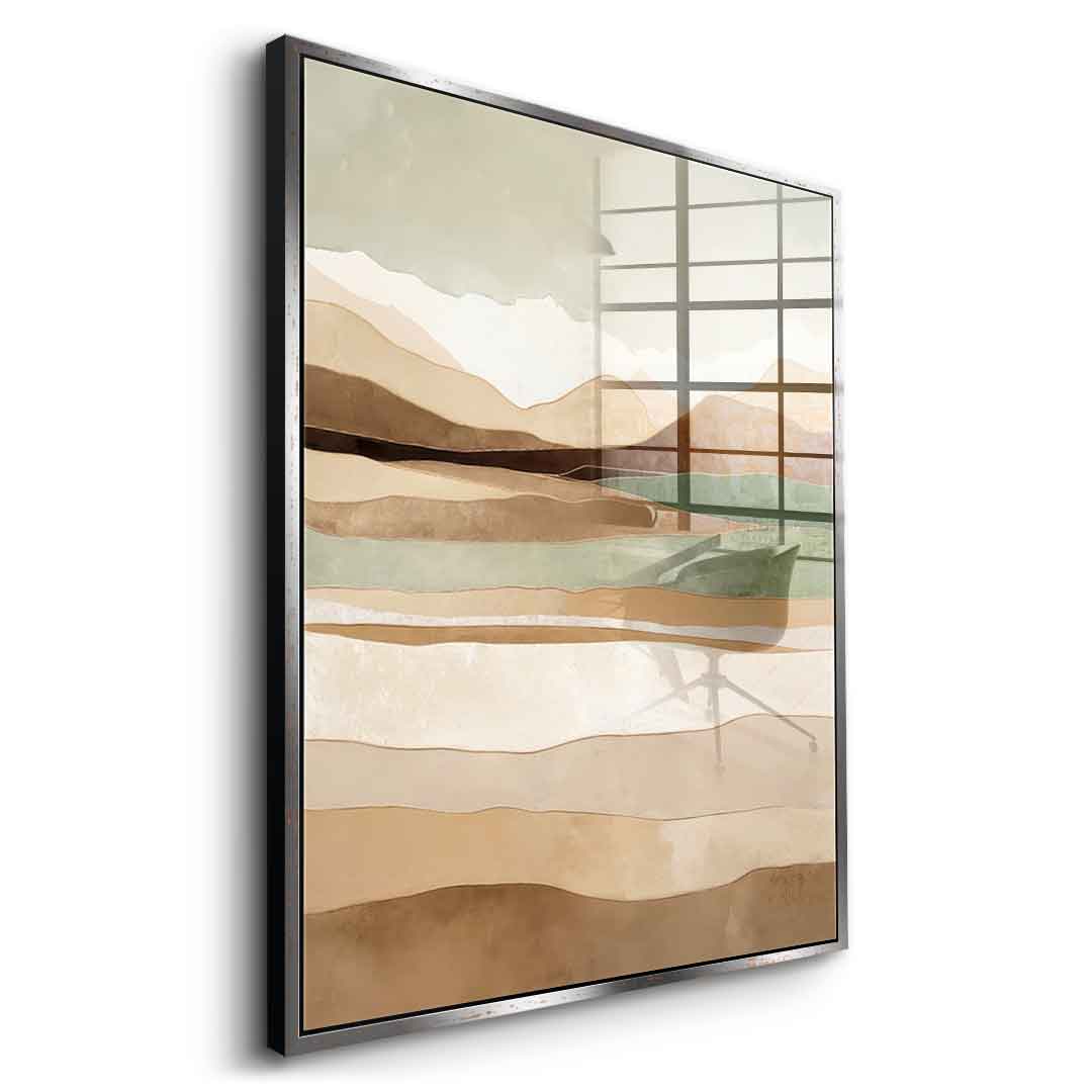 Layers Of Time And Terrain - acrylic glass