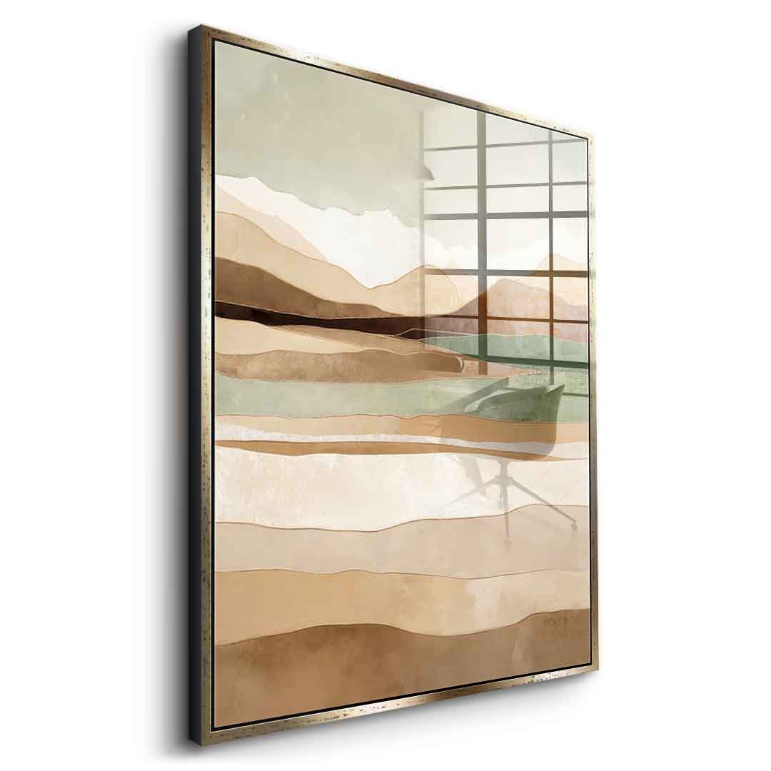 Layers Of Time And Terrain - acrylic glass