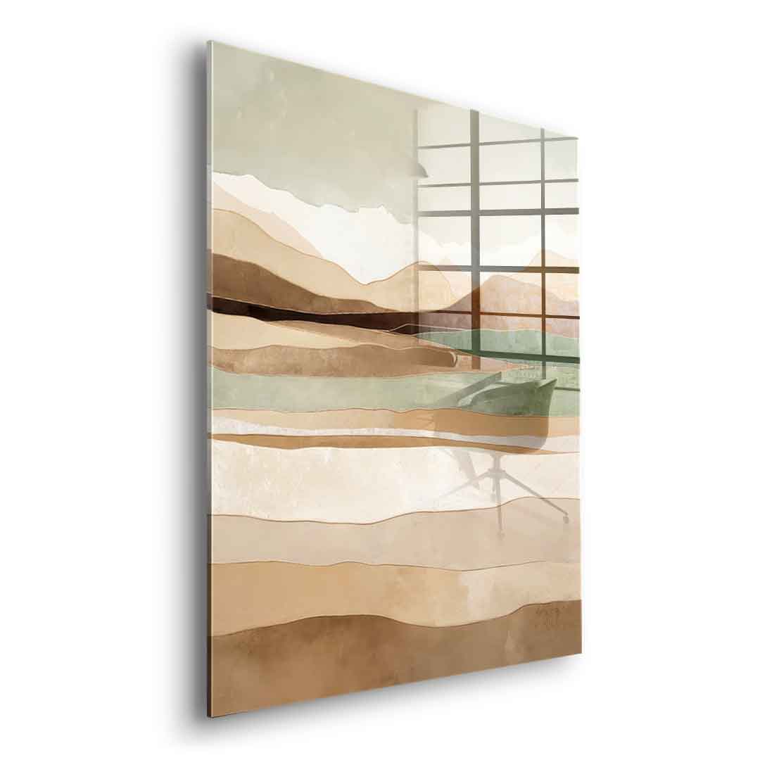 Layers Of Time And Terrain - acrylic glass