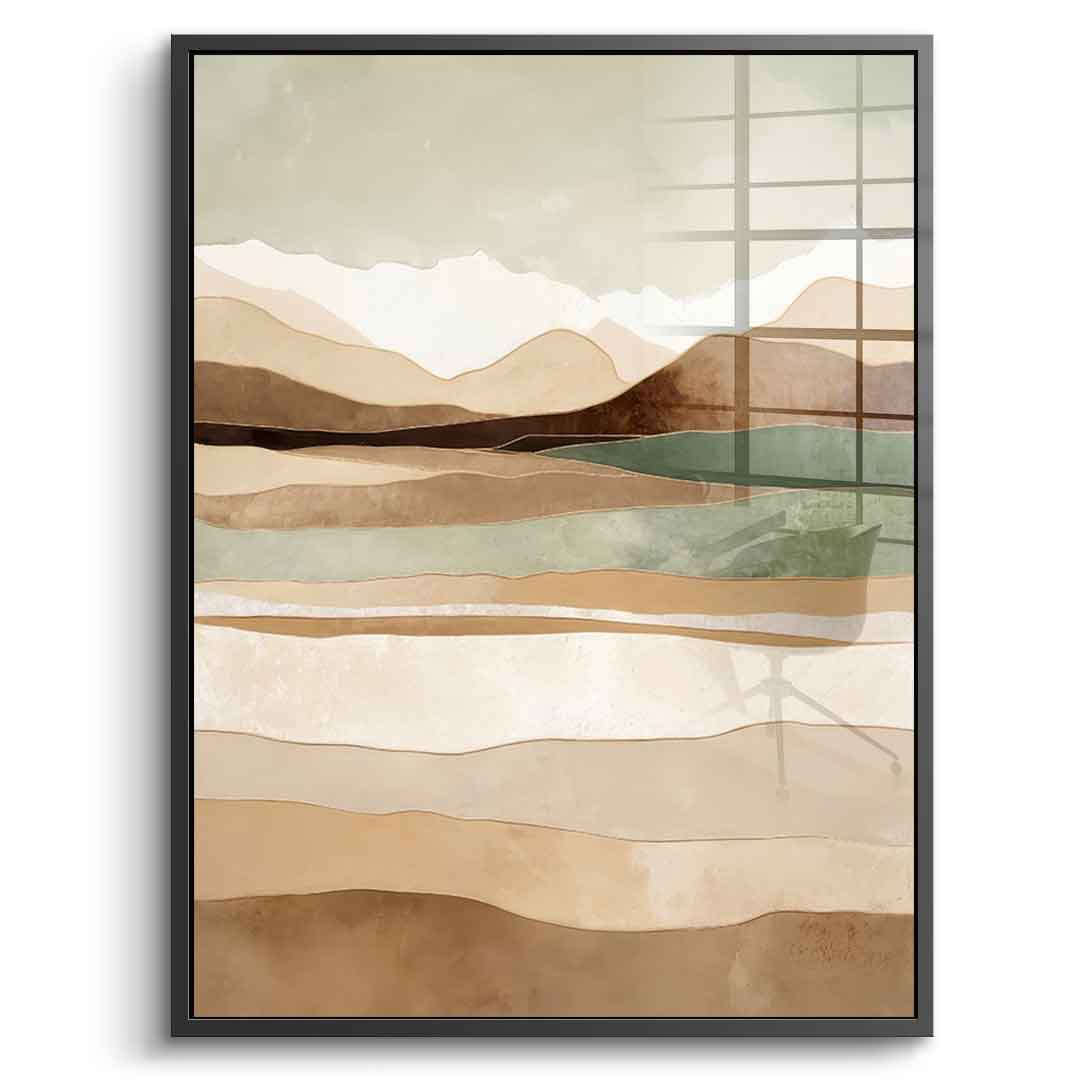 Layers Of Time And Terrain - acrylic glass