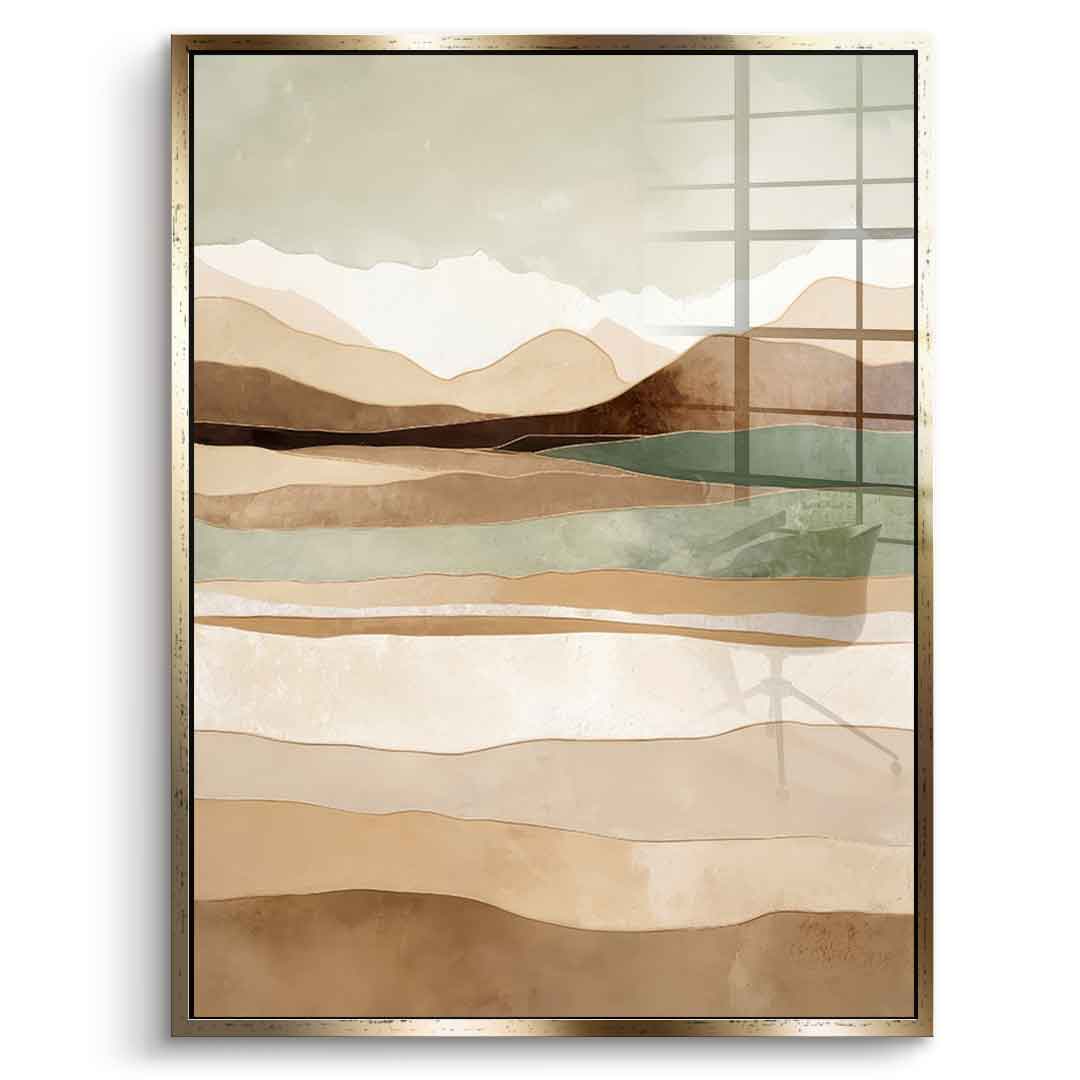 Layers Of Time And Terrain - acrylic glass