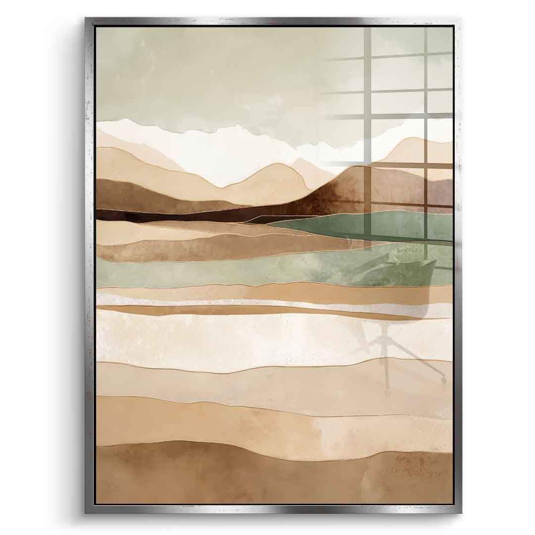 Layers Of Time And Terrain - acrylic glass