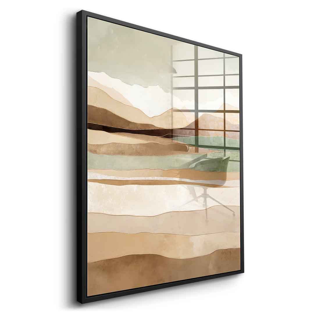 Layers Of Time And Terrain - acrylic glass