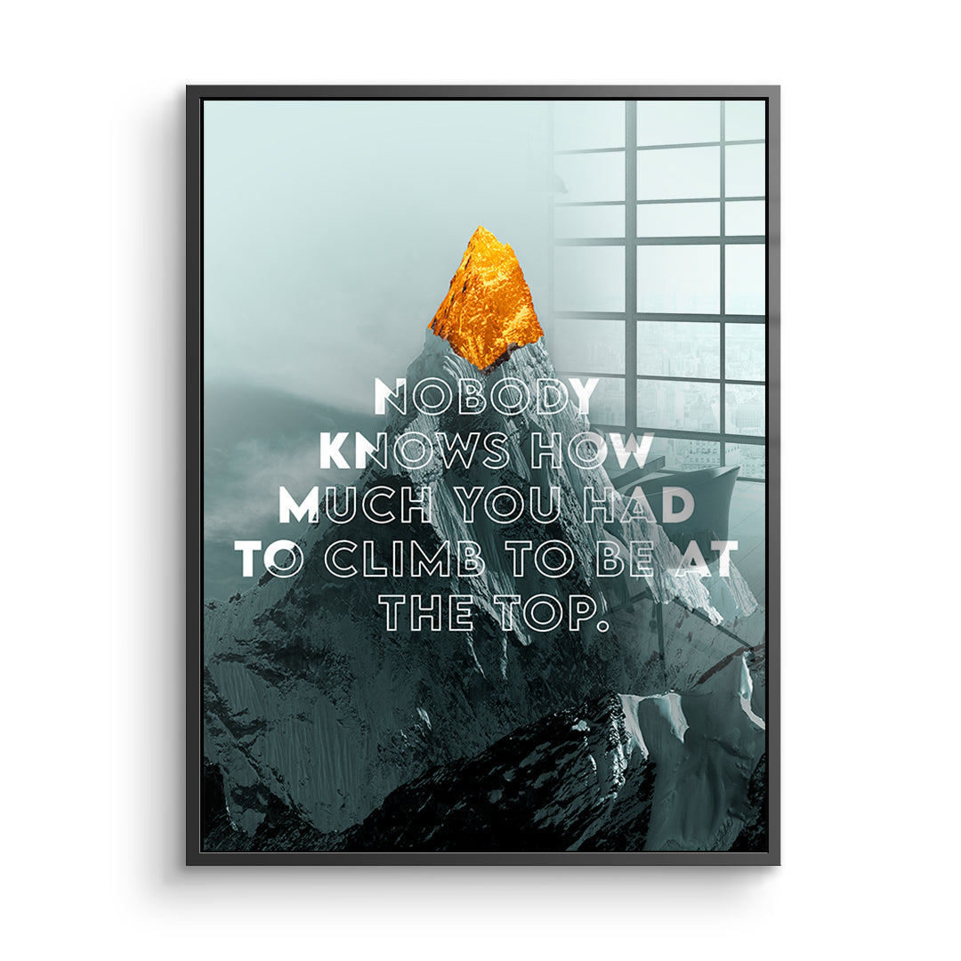 Be at the Top - Acrylic glass