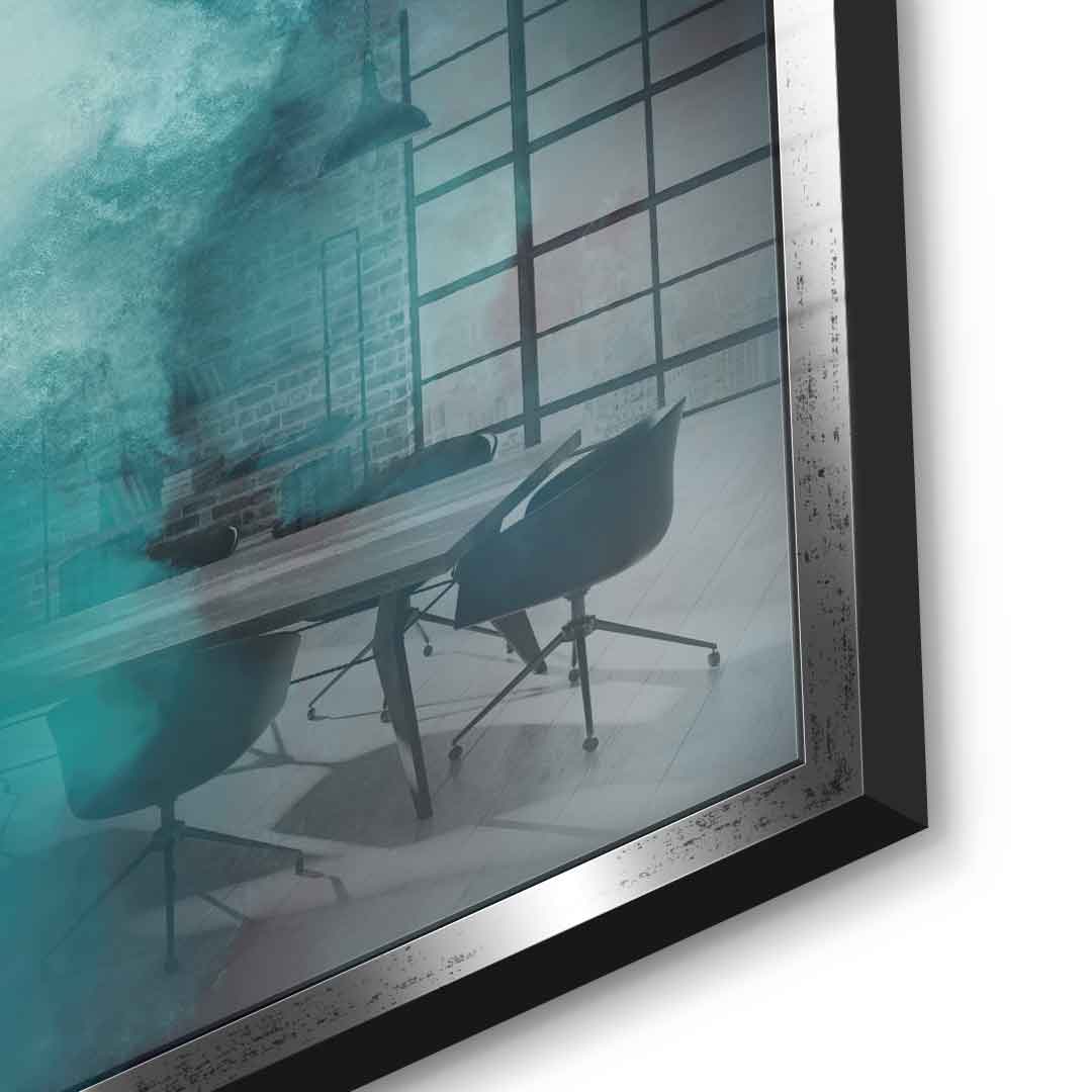 Misty Teal Abyss - Acrylglas