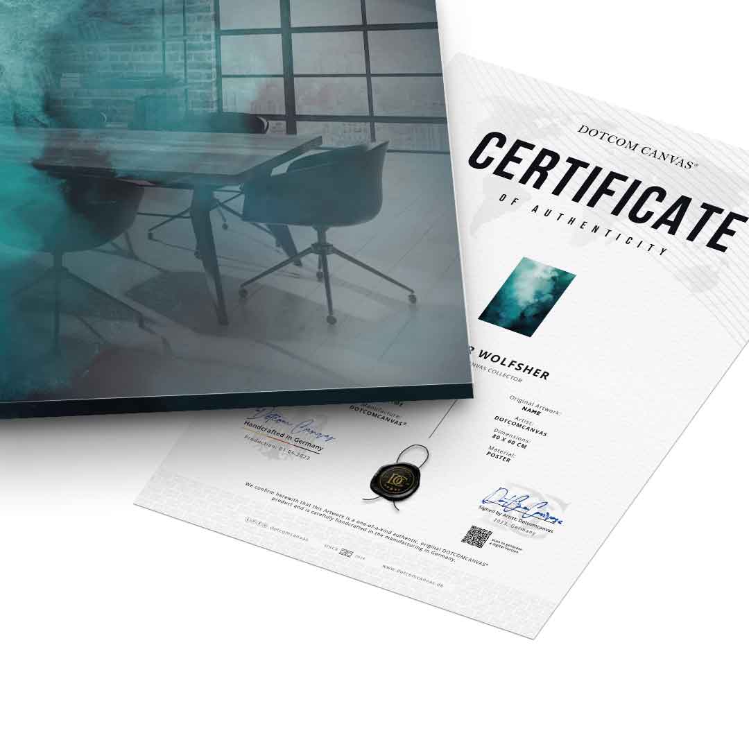 Misty Teal Abyss - Acrylic glass