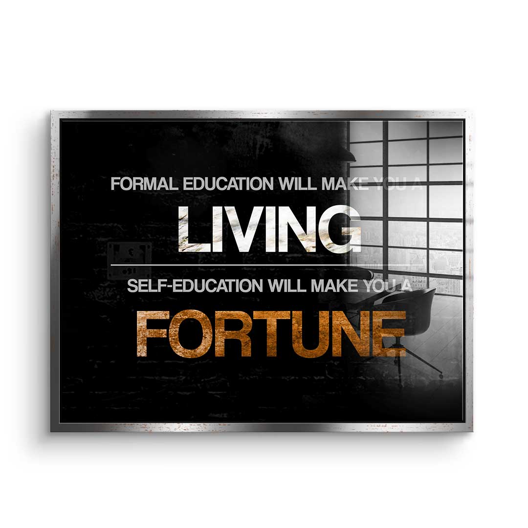 Formal Education vs. Self Education - Acrylglas