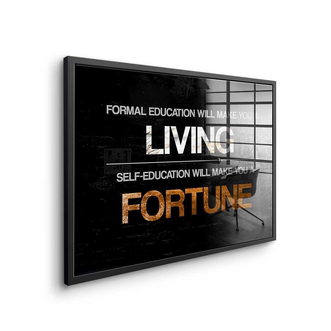 Formal Education vs. Self Education - Acrylglas