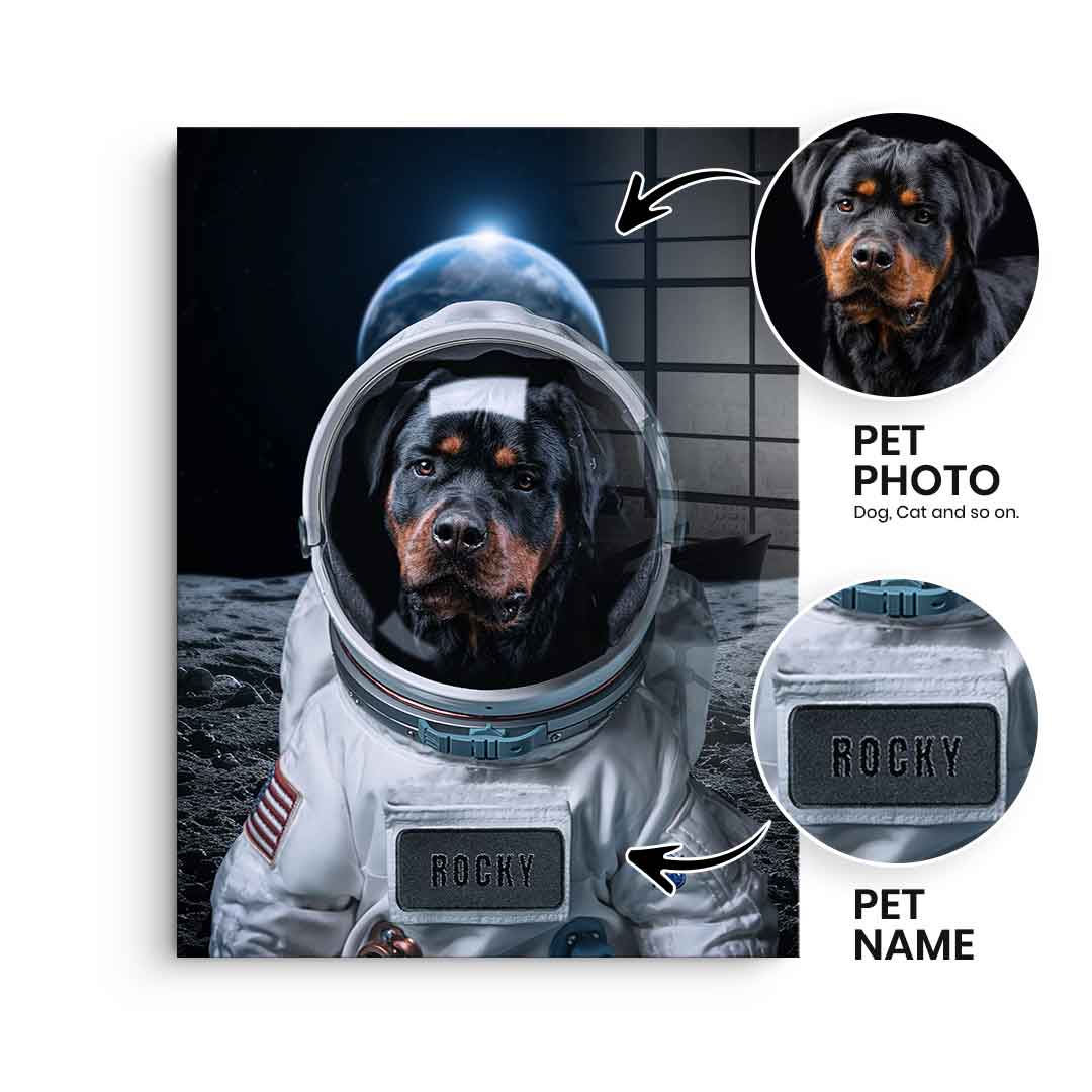 Astronaut customizable - Acrylic glass